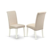 East West Furniture X077BA2017 7Pc Dinette Set 6 Mid Century Dining Chairs and 1 Modern Rectangular Distressed Jacobean Wood