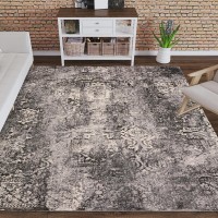 Addison Dayton Transitional Erased Persian Grey 33 x 51 Area Rug