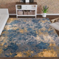 Addison Dayton Transitional Watercolor Blue 33 x 51 Area Rug