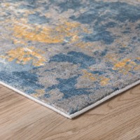 Addison Dayton Transitional Watercolor Blue 33 x 51 Area Rug