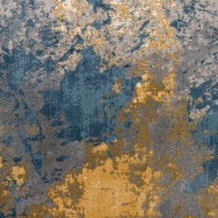 Addison Dayton Transitional Watercolor Blue 51 x 75 Area Rug