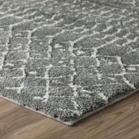 Addison Lauren Geometric Tribal Silver 8 x 10 Area Rug