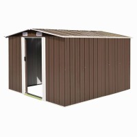 vidaXL Garden Shed 1012x1173x701 Metal Brown 46308