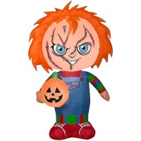 35 Foot Childs Play Chucky Light Up Halloween Inflatable Lawn Decoration