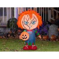 35 Foot Childs Play Chucky Light Up Halloween Inflatable Lawn Decoration