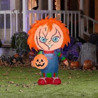 35 Foot Childs Play Chucky Light Up Halloween Inflatable Lawn Decoration