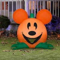 Gemmy Airblown Cutie Mickey Mouse Disney  3 Ft Tall  Orange