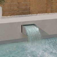 vidaXL Outdoor Waterfall Pool Fountain for Garden Pond Ground Pools Sheer Descent Pool Waterfall Water Feature Modern Style