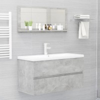 vidaXL Bathroom Wall Mirror with Shelf 354x41x146 Modern Design Durable Engineered Wood Acrylic Practical Storage C
