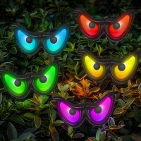 Dazzle Bright 10 Led Rgb Flashing Eyes Halloween Decorations Battery Operated Light Up Waterproof Halloween Lights For Indoor O