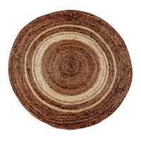 Natural Fiber Jute Area Rug 4 Foot Round Braided Indoor Jute Rug Natural Area Rugs