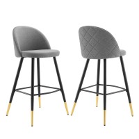 Cordial Fabric Bar Stools Set of 2