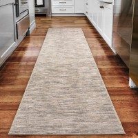 Addison Villager Active Solid Beige 23 x 76 Runner Rug