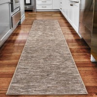 Addison Villager Active Solid Brown 23 x 76 Runner Rug