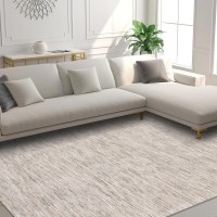 Addison Villager Active Solid Beige 5 x 76 Area Rug