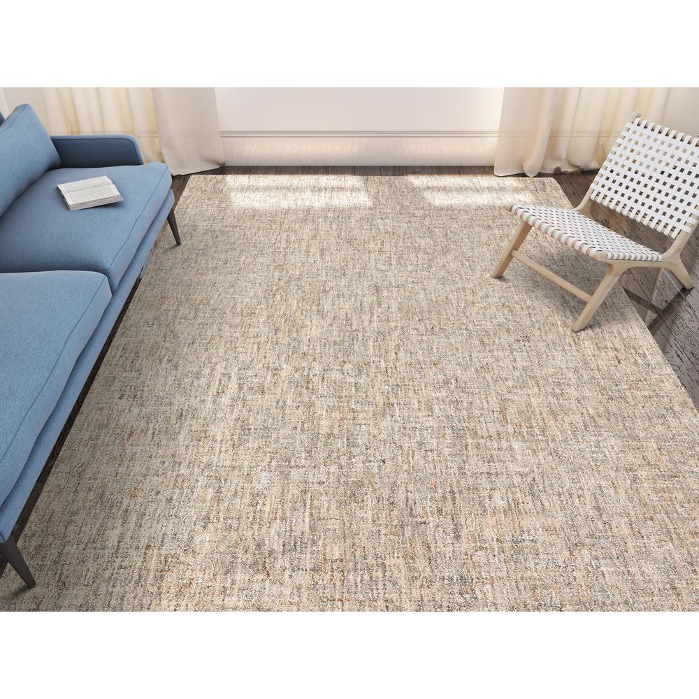 Addison Winslow Active Solid Beige 8 x 10 Area Rug