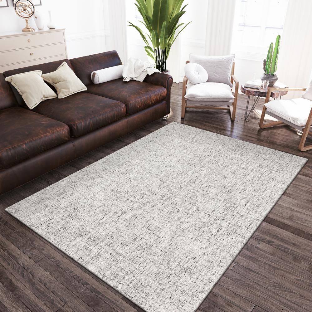 Addison Winslow Active Solid White 5 x 76 Area Rug