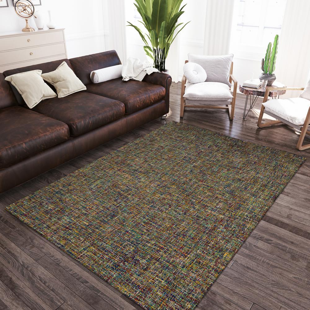 Addison Winslow Active Solid Multi 9 x 13 Area Rug