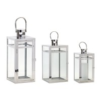 Stainless Steel Lantern Set Of 3