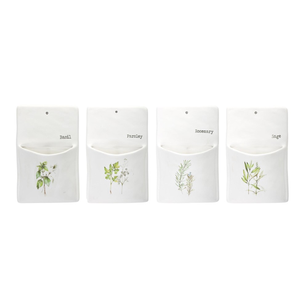 Herb Wall Pocket (Set Of 4)