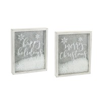 Christmas Wall Plaque Set of 2