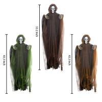 Funpeny 3 Pack Hanging Ghost Outdoor Halloween Decorations One 532 And Two 433 Hanging Skeleton Ghost Reapers For Hallowe