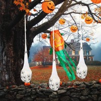 Funpeny 32Ft Halloween Decoration Hanging Light Up Spider Egg Sacs 3 Packs Gift For Halloween Party Favors Games Sacks Props