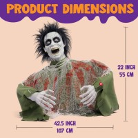 Joyin Halloween Outdoor Decoration Zombie Groundbreaker Animatronics Zombie Props Halloween Outside Decor Animated Groundbreak