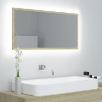 vidaXL LED Bathroom Mirror Home Vanity Unit Washroom Wall Furniture Interior Hallway Bedroom Laundry Room Dressing 354 White A