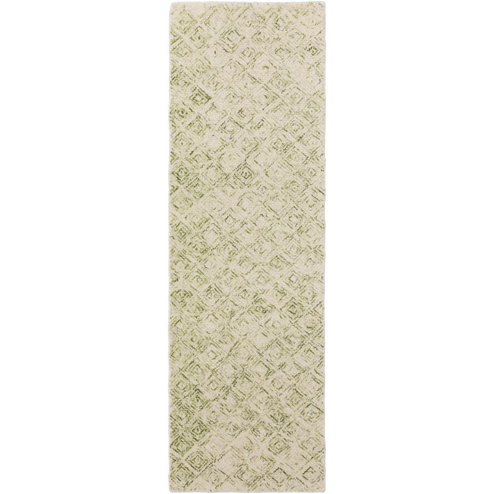 Zoe ZZ1 Lime 23 x 76 Runner Rug