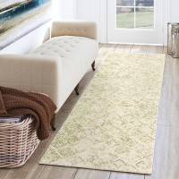 Zoe ZZ1 Lime 23 x 76 Runner Rug