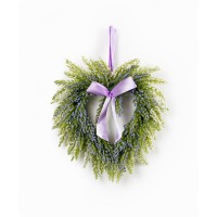 Lavender Heart Wreath Set of 2