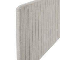 Milenna Channel Tufted Upholstered Fabric King/California King Headboard