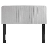 Milenna Channel Tufted Performance Velvet FullQueen Headboard