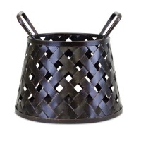 Candle Holder Set of 2 10D x 9H Metal