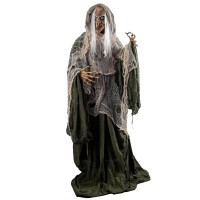 Joyin 68 Halloween Animatronics Clearance Scary Halloween Witch Decorations With Led Eyes And Creepy Sound Life Size Animate