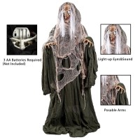 Joyin 68 Halloween Animatronics Clearance Scary Halloween Witch Decorations With Led Eyes And Creepy Sound Life Size Animate