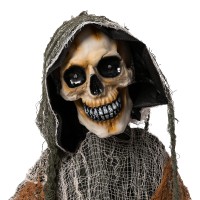 Joyin 67 Halloween Decorations Outdoor Life Size Animatronics Grim Reaper With Chain Soundactived Halloween Party Decoration