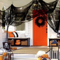 590 X 30 Halloween Creepy Cloth Spooky Halloween Decorations Indoor Outdoor Haunted House Party Decor Supplies Backdrops For