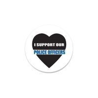 I Support Our Police Officers Button