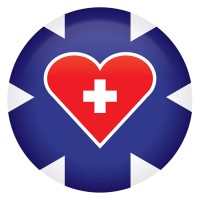 Medical Star Icon Wheart Button