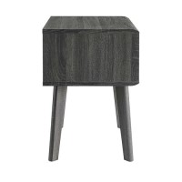 Modway Render Mid-Century Modern End Table Or Nightstand In Charcoal, 15 X 19 X 21.5