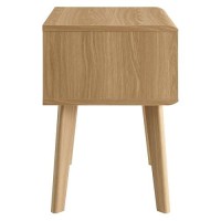 Modway Render Mid-Century Modern End Table Or Nightstand In Oak, 15 X 19 X 21.5