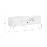 AcME Pagan TV Stand in White High gloss Finish LV00745D0102HIIL5A