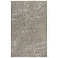 Peace 89 x 119 Abstract BrownBrown HandTufted Area Rug