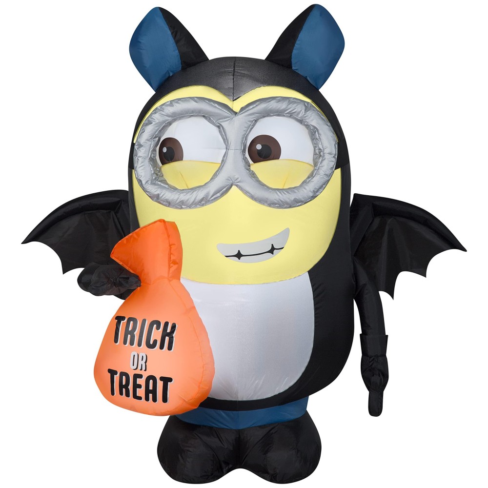 Gemmy 35 Ft Minion Dave In Bat Costume Airblown Inflatable