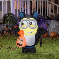 Gemmy 35 Ft Minion Dave In Bat Costume Airblown Inflatable