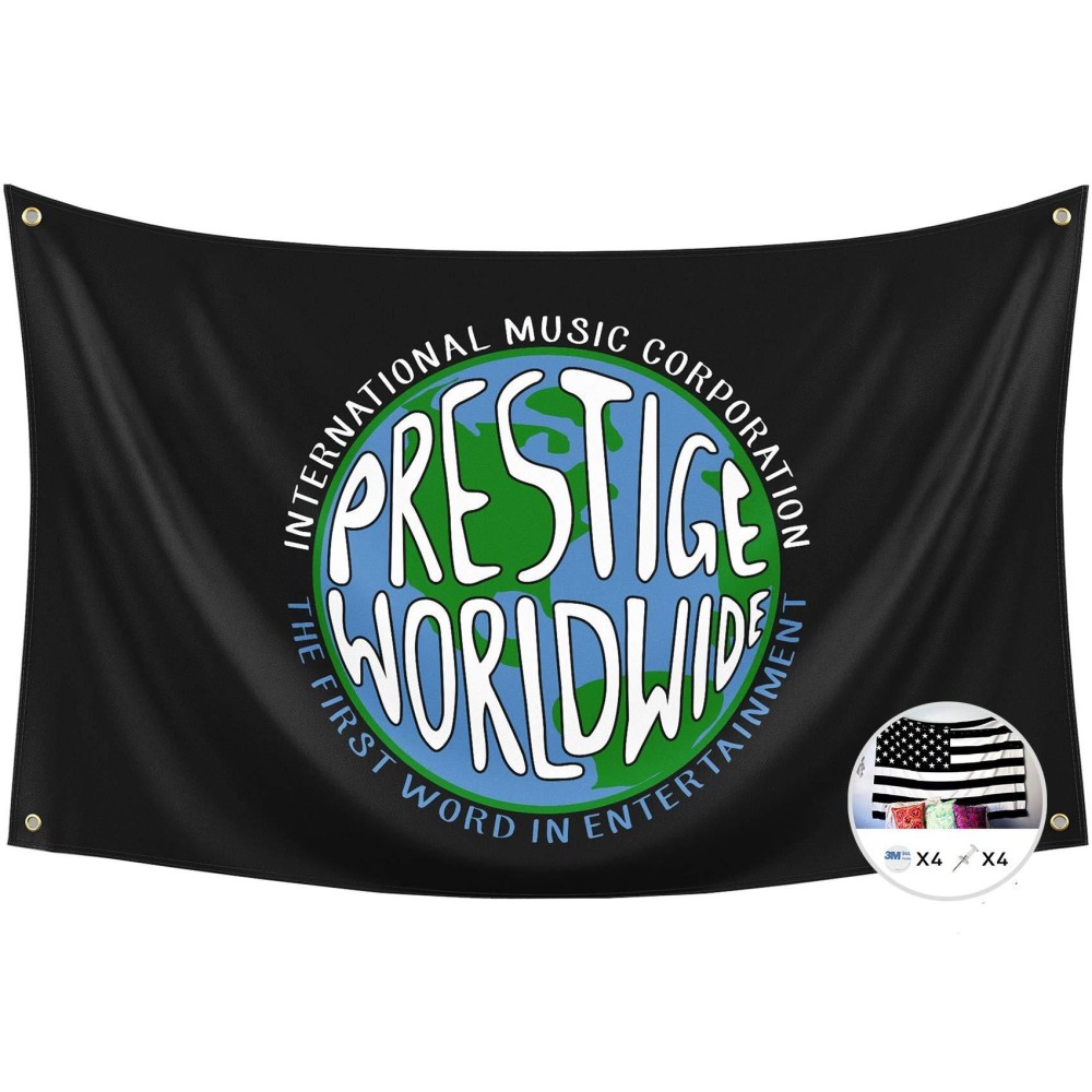 Prestige Worldwide Flag International Music Corporation 3X5 Feet Banner Step Brothers Funny Poster Man Cave Wall Decor With Bras