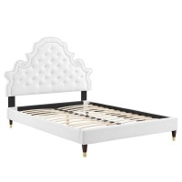 Gwyneth Tufted Performance Velvet King Platform Bed