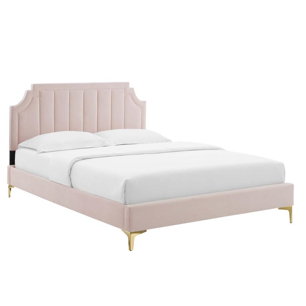 Sienna Performance Velvet King Platform Bed